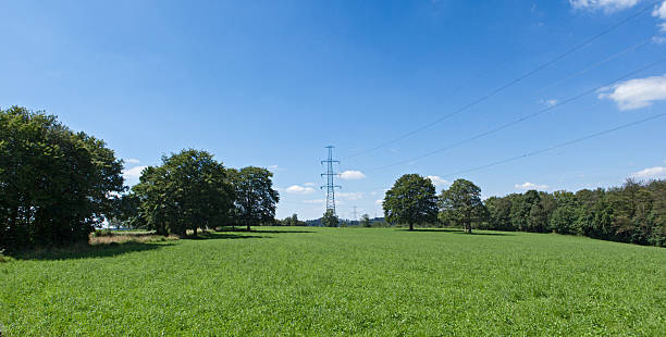istock perspective view of a power line 177499046