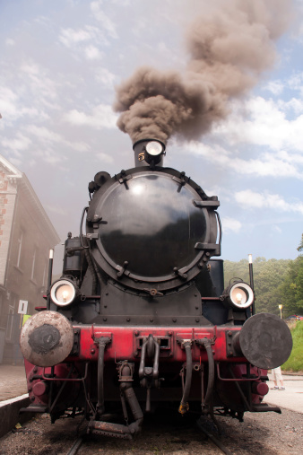 Old steam engine in Belgium