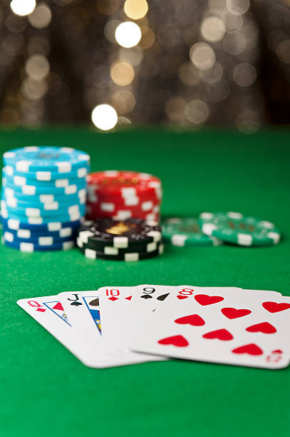 istock Straight flush in a poker game 177500654
