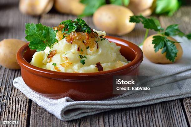 Mashed Potatoes Stock Photo - Download Image Now - Bowl, Brown, Ceramics