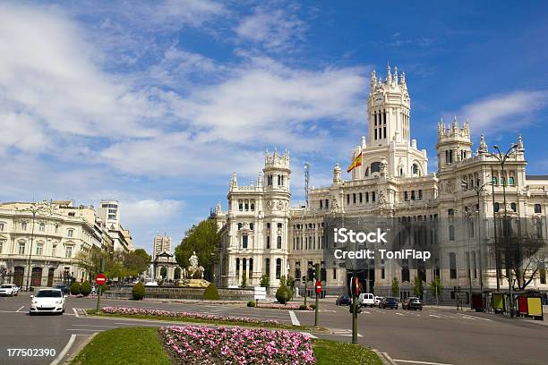 Plaza De Cibeles In Madrid Spain Stock Photo - Download Image Now - Madrid, Plaza de Cibeles, Fuente de Cibeles