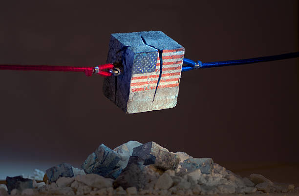 Stars and stripes (USA) tearing Apart