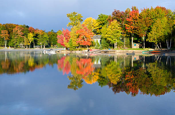 istock Reflections of Fall Colors on a Lake 177502914