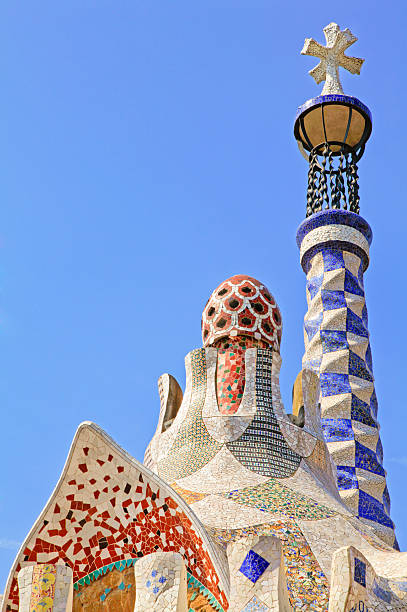 Park Guell by Antonio Gaudi in Barcelona, Spain
