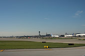 O'Hare Airport seen from the runway