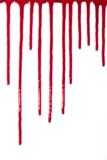 sangue driping para baixo - spray splattered blood paint imagens e fotografias de stock