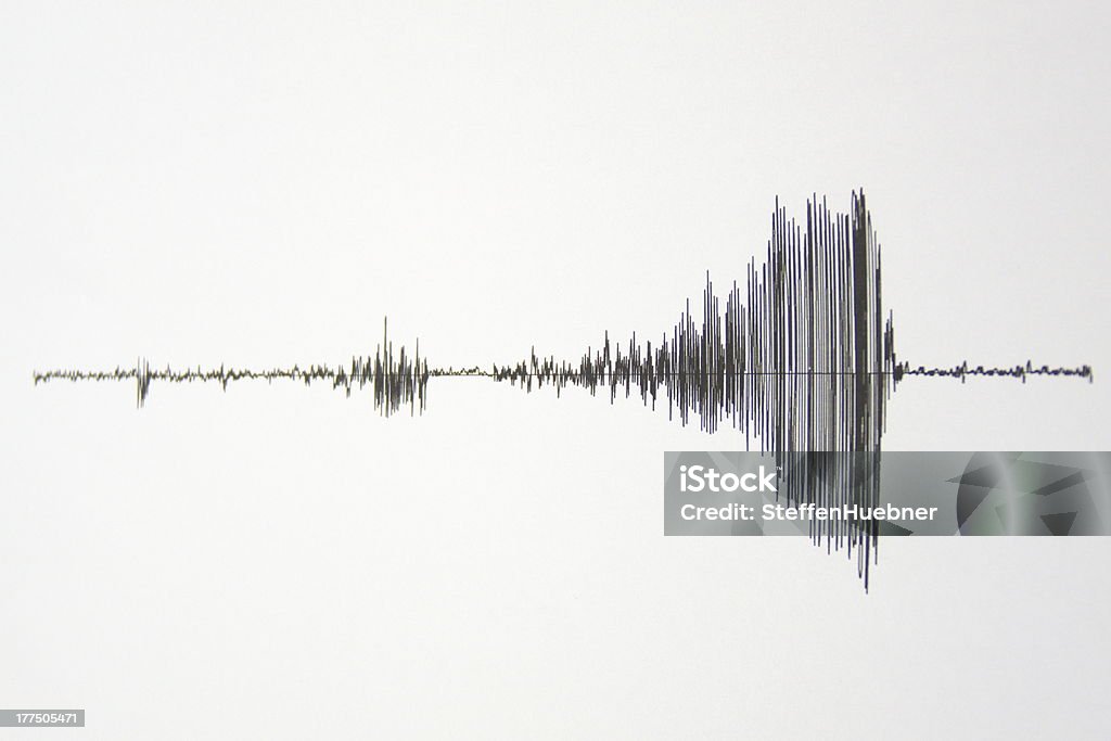 seismograph diagram with lines Sound Wave Stock Photo