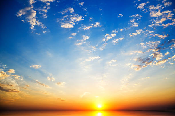 istock Beautiful sunset above the sea. 177506268