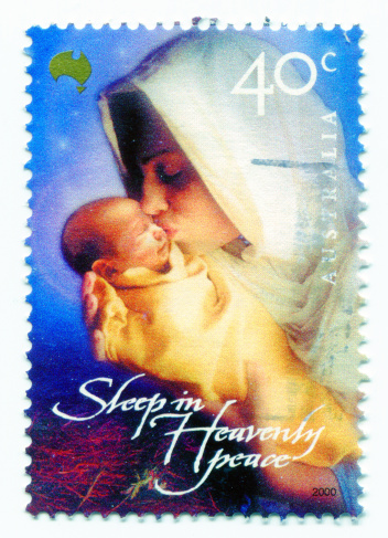 Virgin Mary Postage StampPainting of Albrecht Durer