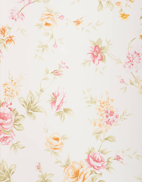A flower patterned type of wallpaper  High resolution wallpaper tillable stock pictures, royalty-free photos & images