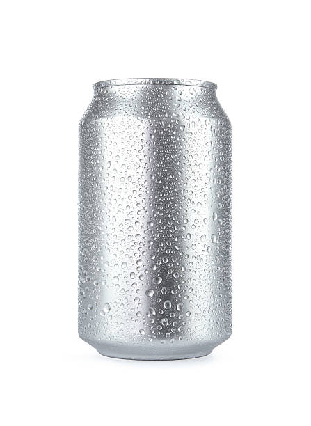 soda pouvez blanc avec espace de copie - fer blanc photos et images de collection
