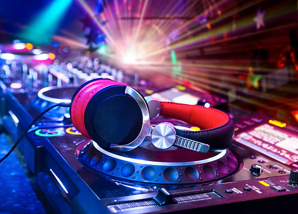 istock Dj mixer with headphones 177508623