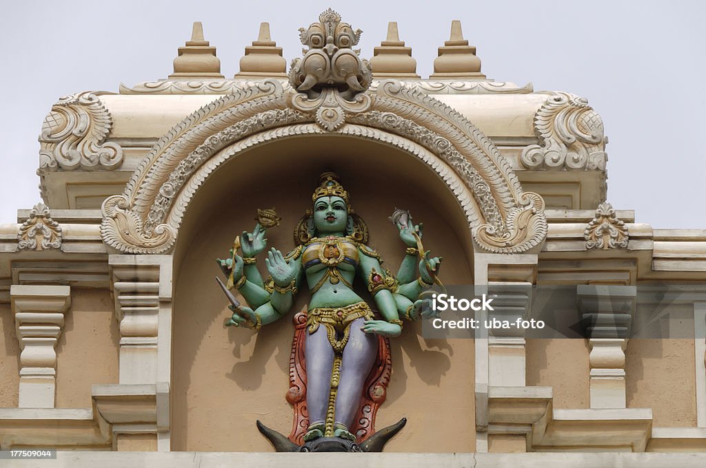 힌두교식 관자놀이 퍼사드 - 로열티 프리 건물 외관 스톡 사진