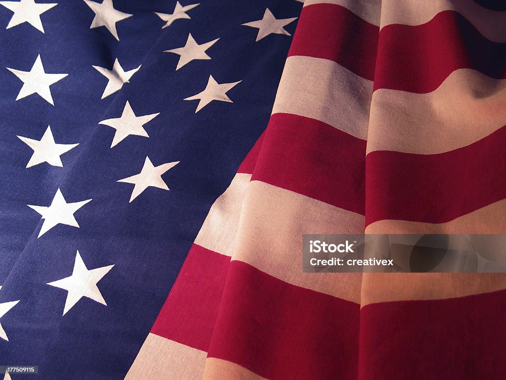 Símbolo da liberdade, bandeira americana - Foto de stock de Azul royalty-free