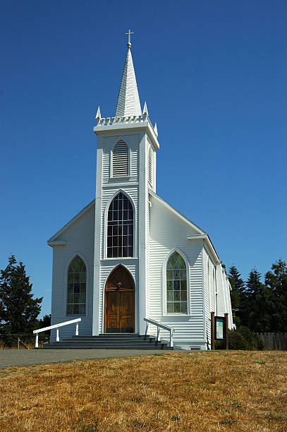 St. Theresa de Avila in Bodega Bay, California stock photo