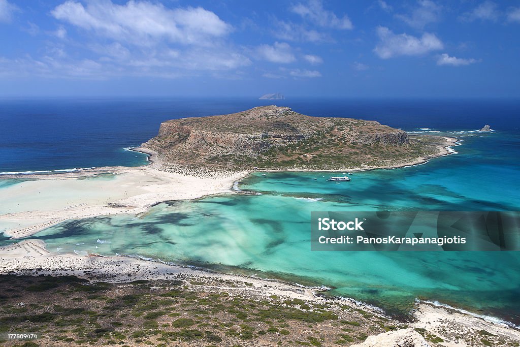 Balos beach at Crete island in Greece Landscape of Balos beach at Crete island in Greece Aegean Sea Stock Photo