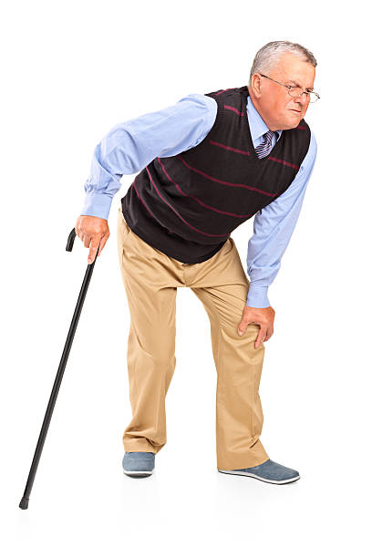 istock Mature man with a knee pain 177510034