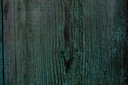 green wooden background, part of old wooden fence