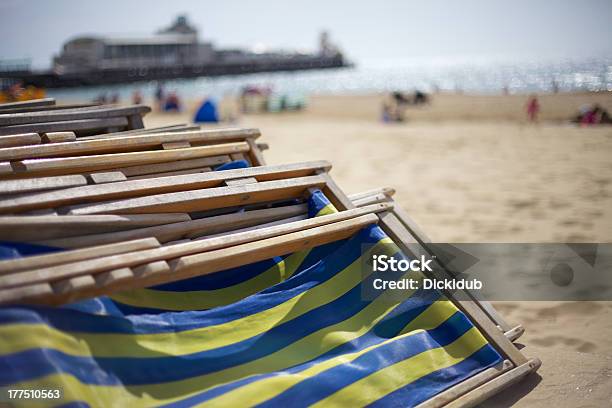 Deckchairs On Promenade Stock Photo - Download Image Now - Stack, Bournemouth - England, Deck Chair