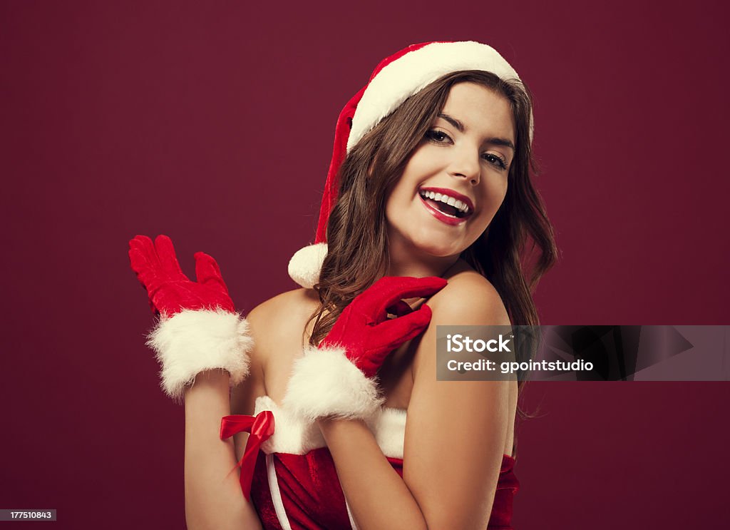 Alegre Navidad belleza - Foto de stock de Adulto libre de derechos