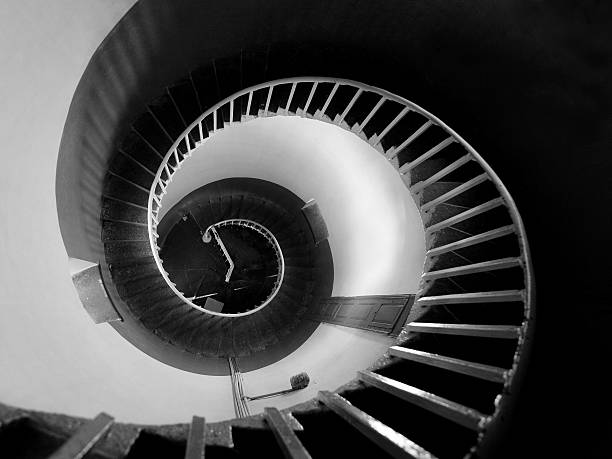 istock Upside view into the spiral of a lighthouse 177510851