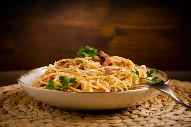 Photo of Pasta with carbonara