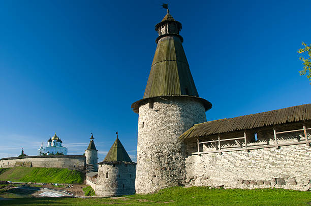 istock Slim tower of the Pskov Kremlin 177512351