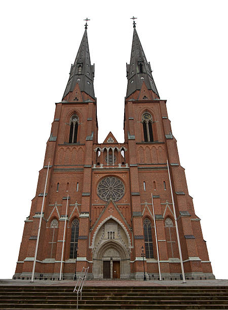 упсала собор - uppsala cathedral стоковые фото и изображения