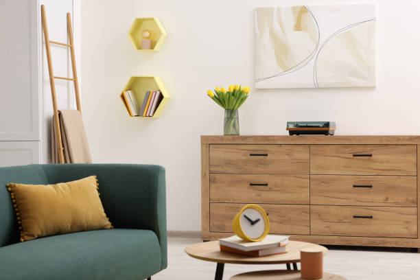 istock Spring interior. Stylish room with comfortable furniture 1775124395