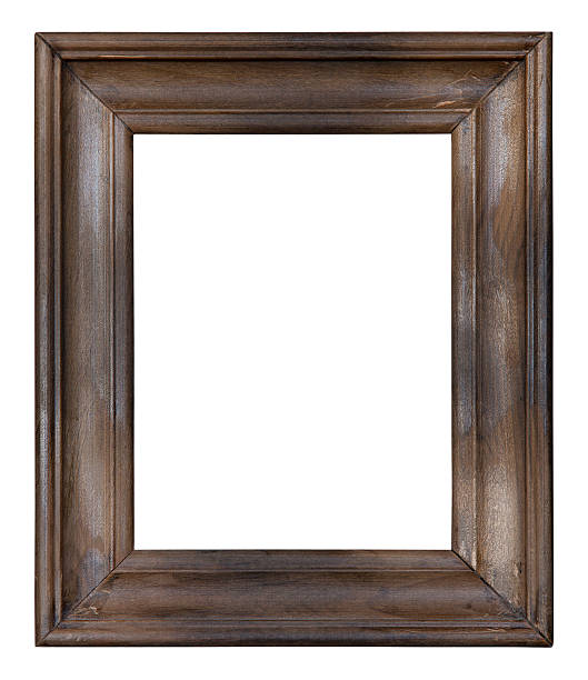 istock Old wooden picture frame with clipping path 177513601