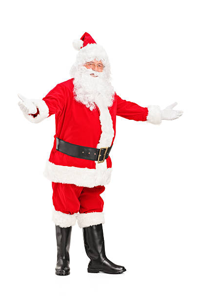 istock Happy Santa Claus gesturing welcome 177513934