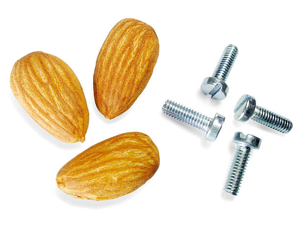 'Nuts'e pinos ou pernos, literal compreender - fotografia de stock