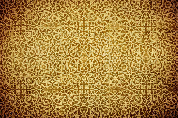 istock grunge background with oriental ornaments 177514173