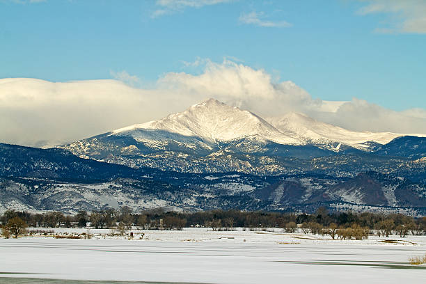 Longs Peak Colorado in the Winter