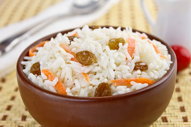 istock boiled rice porridge with raisins and carrots 177514372
