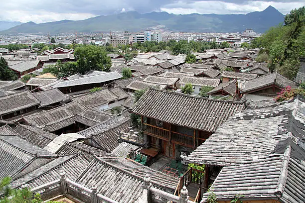 "Old residential district in Lijiang, China"