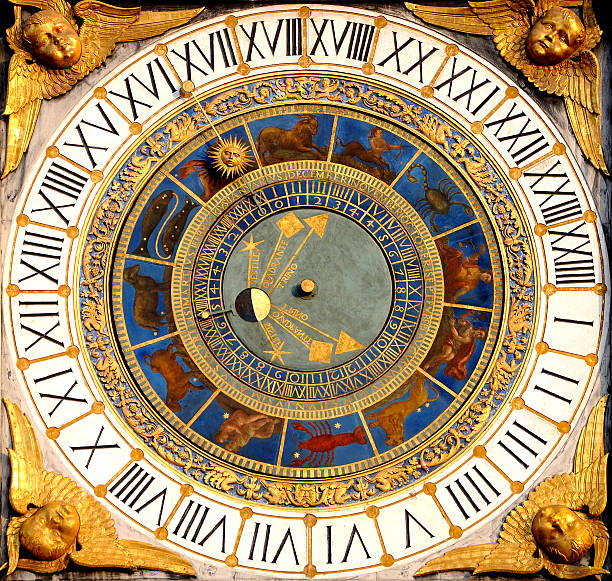 istock Renaissance astronomical clock in Brescia, Italy (1540-50). 177515340