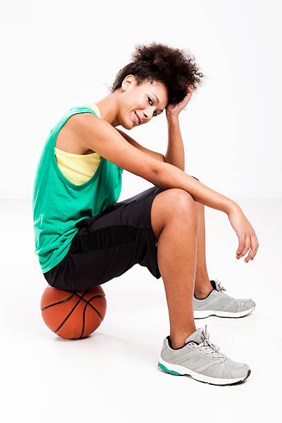 istock Woman with basketball 177516081
