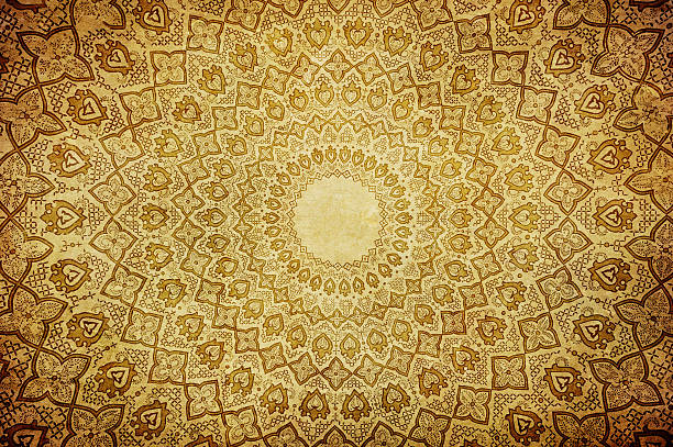 istock Grunge style background with Oriental ornaments 177516112