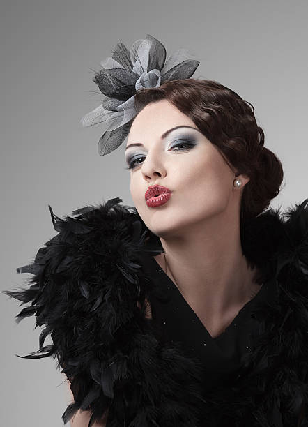 istock Retro style fashion model 177516379