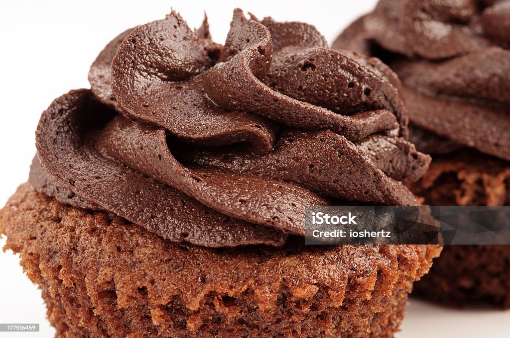 컵케이크 2개 - 로열티 프리 갈색 스톡 사진