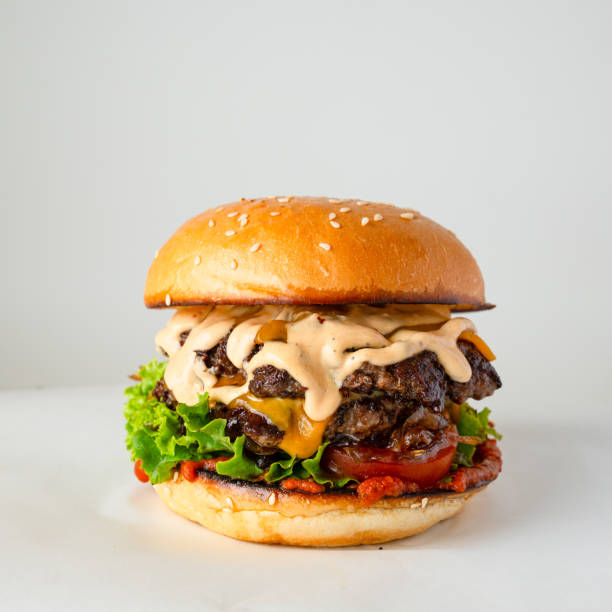 cheeseburger. - hambúrguer imagens e fotografias de stock