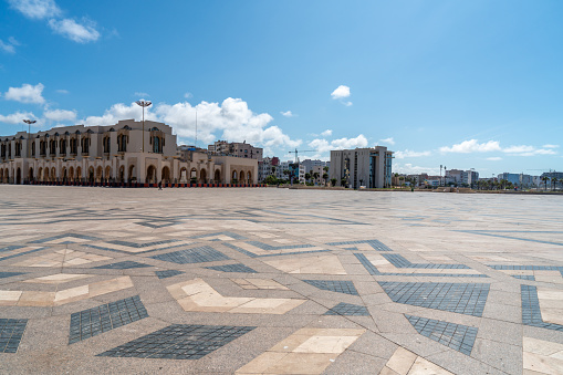 City of Tunis, Tunisia with iconic clock tower