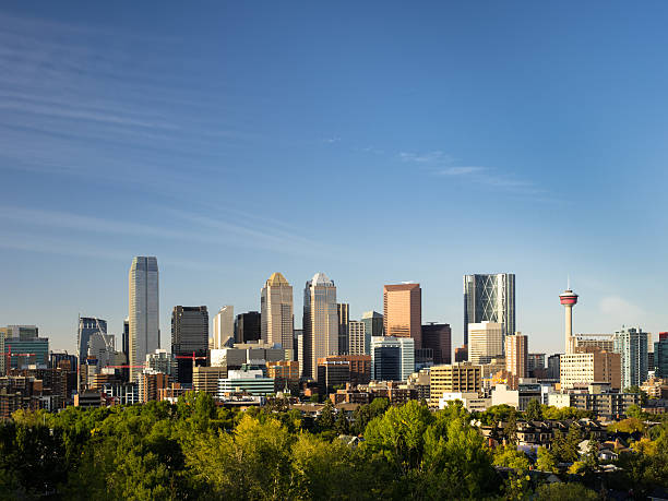 Calgary Downtown View stock photo