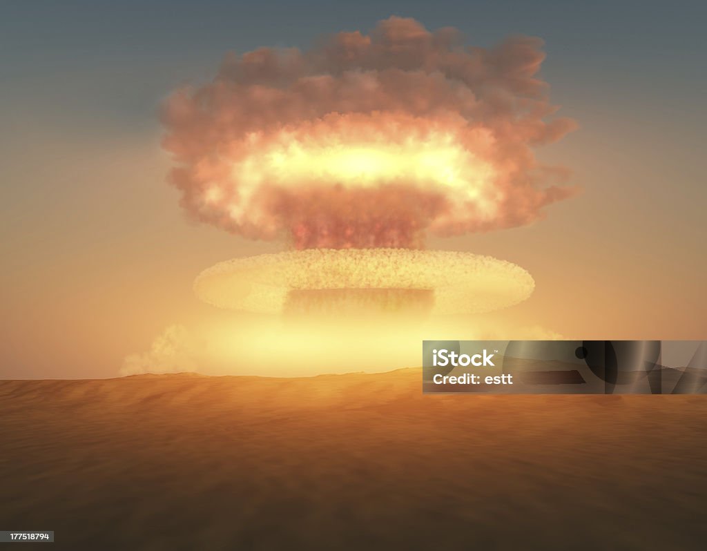 핵 폭발음 - 로열티 프리 버섯 구름 스톡 사진