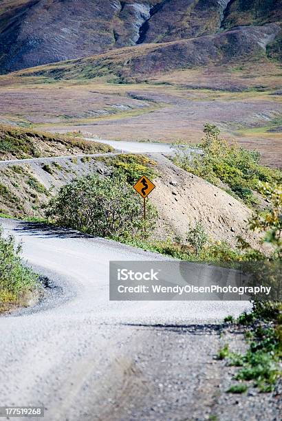 Park Narodowy Denali - zdjęcia stockowe i więcej obrazów Bez ludzi - Bez ludzi, Droga, Droga gruntowa