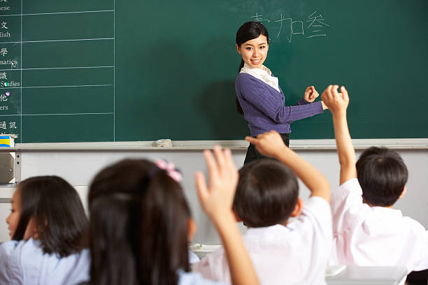 istock Teacher With Students In Chinese School Classroom 177520173