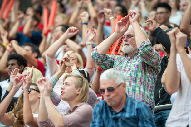 istock Large crowd in a football stadium 1775206848