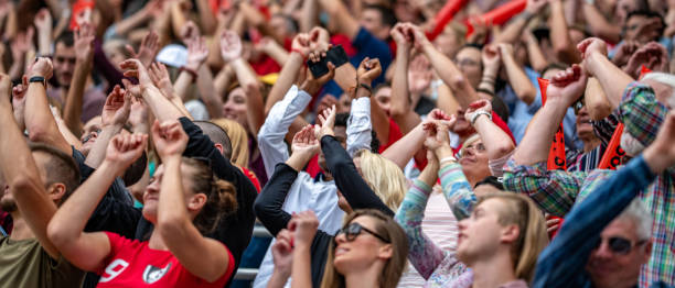 istock Large crowd in a football stadium 1775206850