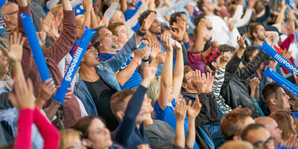 istock Large crowd in a football stadium 1775208479